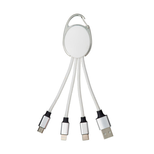 Clip Charger Cables White